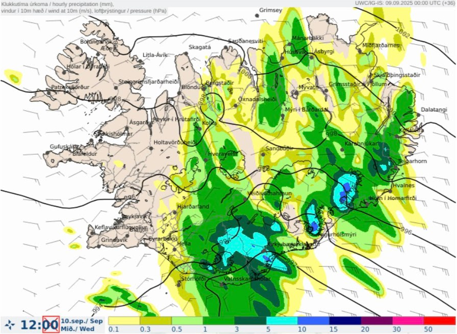 Precipitation - Wednesday 12:00