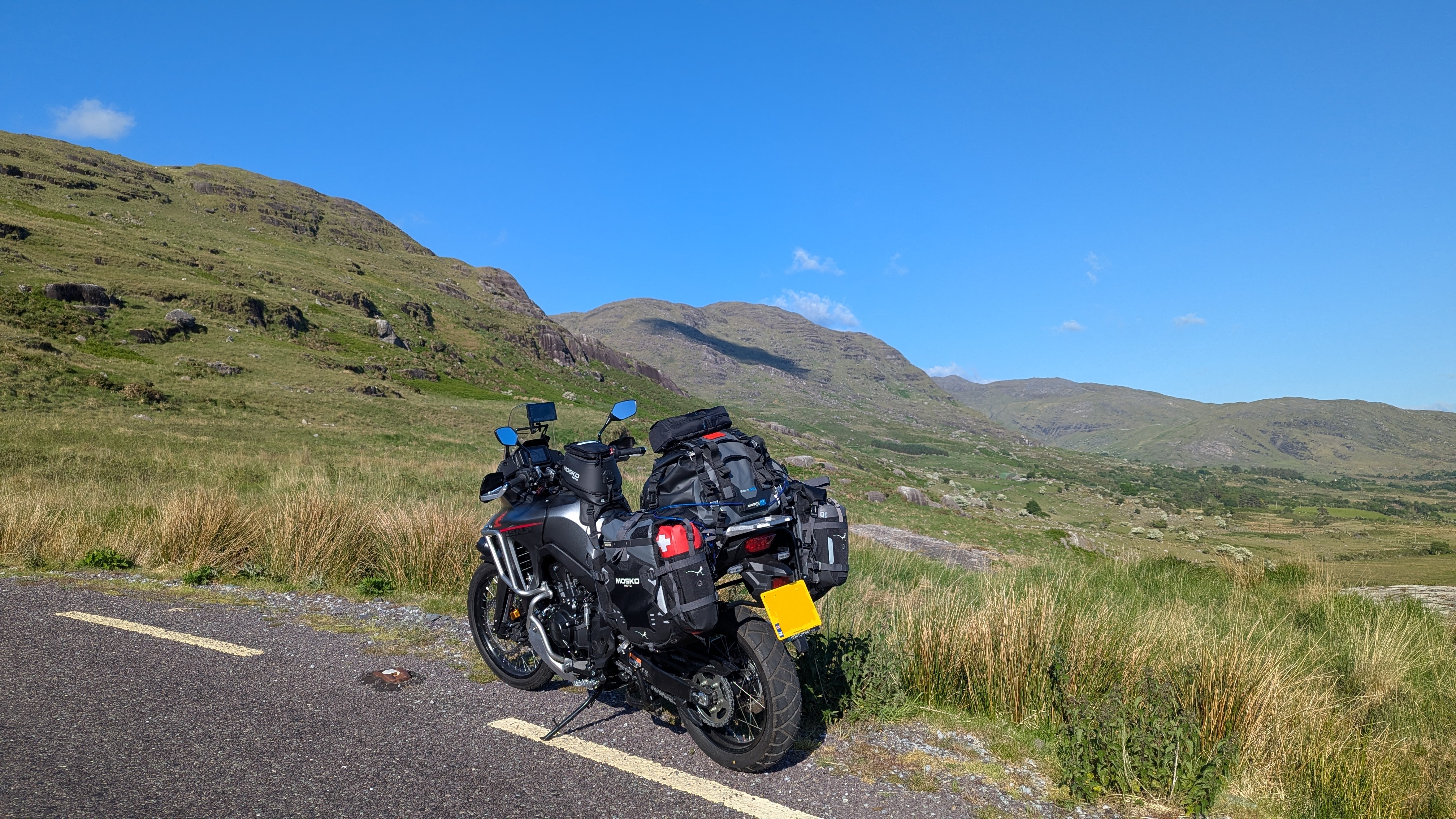 Moto on The Healy Pass